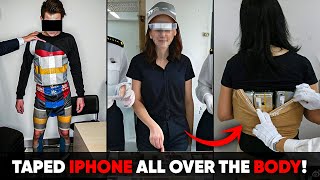 Top 5 Times Airport Security caught Smugglers with IPHONES taped to their bodies [upl. by Yruam395]