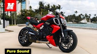 Ducati Diavel V4 with Termignoni 4Uscite Exhaust  Pure Exhaust Sound [upl. by Newo]