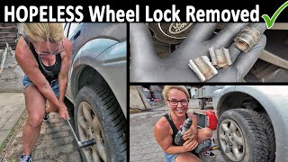 She Removed a Seized Wheel Lock Nut  S5E30 [upl. by Anigal714]