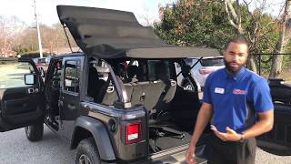 New 2018 Wrangler JL Soft Top Removal and Installation [upl. by Frodin]