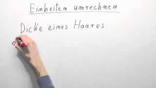 Umrechnen von Einheiten  Mathematik  Algebra und Arithmetik [upl. by Adnoral]