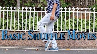 3 Basic Shuffle Moves For Beginners Footwork Tutorial [upl. by Atiken731]