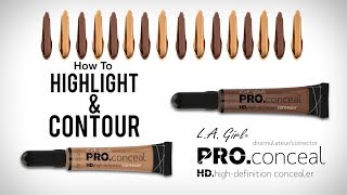 Highlight and Contour LA Girl [upl. by Newell]