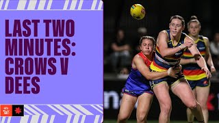 Last Two Minutes Adelaide v Melbourne  Week Six 2024  AFLW [upl. by Frans]