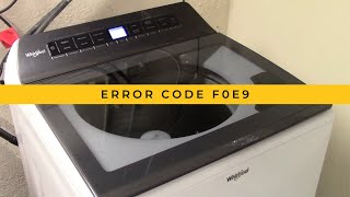 How to Fix a Whirlpool Washer Error Code F0E9  Top Load [upl. by Chiquita]