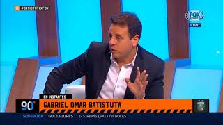 90 minutos de futbol 4 Mayo 2018 Visita de Batistuta y anécdotas con Ruggeri y la Selecció [upl. by Ijan]