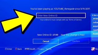 How To CHANGE Your PSN ID GAMERTAG 2019 How To Change Your PS4 Gamertag FULL TUTORIAL FREE [upl. by Eiramrefinnej]