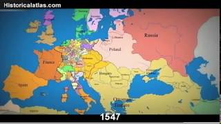 Time lapse of Europes changing borders since 1100AD [upl. by Nyvar]