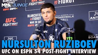 Nursulton Ruziboev Wants to Get One Back for Uzbekistan vs Gerald Meerschaert  UFC on ESPN 54 [upl. by Navada]