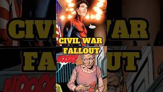 SpiderMan’s Fallout From Civil War marvel spiderman ironman comics america ytshorts shorts [upl. by Diego656]