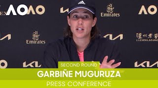 Garbine Muguruza Press Conference 2R  Australian Open 2022 [upl. by Gabler]