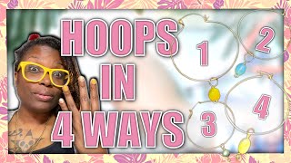 4 WAYS To Make Copper Wire Hoop Earrings  Easy Hoop Earrings  IM BACK [upl. by Mailli]