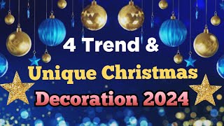 4 Christmas Decoration Ideas Christmas Decoration Ideas 2024  DIY Christmas Tree Christmas Craft [upl. by Amery]