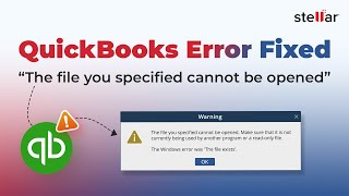 🔧 QuickBooks Software How to Fix quotThe File you specified cannot be openedquot error in QuickBooks 🚀 [upl. by Noonberg]