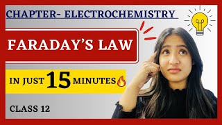 Faraday’s Law of Electrolysis  Electrochemistry  Class 12  Solutions  ISCCBSE  Tapur Omar [upl. by Lipps]