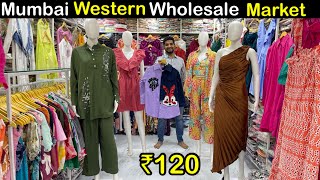 Ladiest Western wear Starting 120Rs Mumbai  Ladies western wear TopsTshirtCrop Topsco ord set [upl. by Willet320]