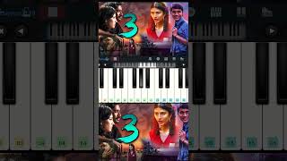 3 movie bgm ❤ Piano dhanush  anirudh trending piano shorts viral youtubeshorts easy music [upl. by Toshiko]