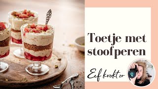 Toetje met stoofperen [upl. by Ehcsrop]