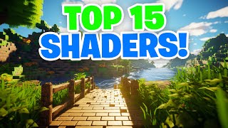 Top 15 Shaders For Minecraft Bedrock 121 [upl. by Helga570]