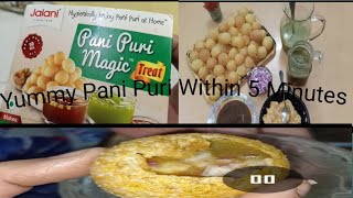 Yummy Pani Puri Within 5 Minutes with Jalani Pani Puri recipe 😋 [upl. by Nesahc454]