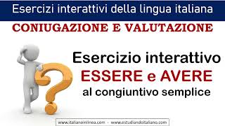 Coniugazione dei verbi essere e avere al congiuntivo presente Video con esercizio [upl. by Eeslehc]