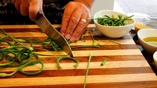 How To Make Garlic Scape Pesto [upl. by Kosaka]