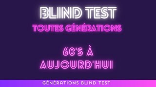 Blind Test Toute Génération 7 GBT [upl. by Enialahs]