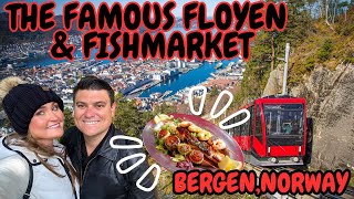 Visiting The FLOYEN Mountain amp Trying The Famous FISHMARKET in BERGEN Norway  NCL Prima Day 6 [upl. by Nicola]