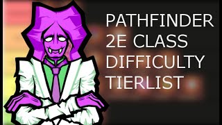 Pathfinder 2e classes ranked by difficulty tierlist [upl. by Ettesil]