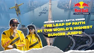 Red Bull Challenge The Worlds Highest Bungee Jump at Macau Tower feat Jerome Polin amp Satya Winnie [upl. by Yllah]