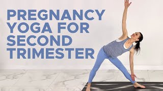 Pregnancy Yoga Second Trimester 30 Minute Prenatal Yoga [upl. by Seroled418]