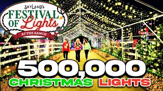 THE 1st CHRISTMAS EVENT IN THE SMOKIES SkyLand Ranch Festival Of Lights HALF A MILLION LIGHTS [upl. by Eugenie]