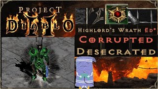 PD2 S10  Desecrating a 40ed Highlords  LUCION Kill Tier 2  Berserker Barbarian Project Diablo 2 [upl. by Phelan841]