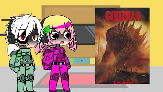 Among us Rodamrix characters react to the Godzilla [upl. by Balf]