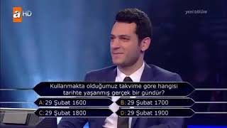 Jokerini 1 Milyonluk Soruya Saklayan Yarışmacı 250 Bin TLden Oldu [upl. by Tnahs]