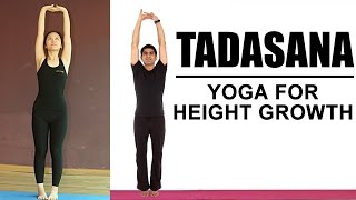 Yoga For Height Growth  Tadasana Yoga [upl. by Leahcim]