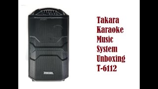 ✅ Takara Karaoke Portable Speaker T6112 Bluetooth and Audio Recording [upl. by Kcirddet]