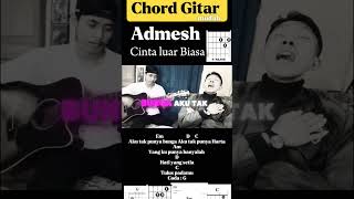 Chord gitar mudah Admeshcinta luar biasa UNDERSEAplayadmesh chordgitarmudah kuncigitarmudah [upl. by Adair]