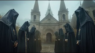 Gregorian Chant  Monk in Black Praying in Front of Church  Hymn in the Rain  Orthodox Hymn 🎶 [upl. by Etnomal]