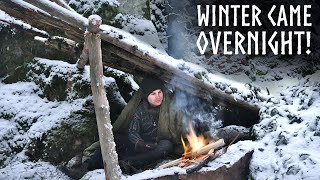 Blizzard Winter Camping in a Snow Storm shorts wintercamping solowintercamping survival camping [upl. by Pleione]