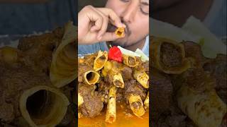 Challenge accepted😡 MUTTON BONE NALLI mutton asmrsounds mukbang [upl. by Ahsia]