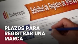 INDECOPI ¿cuánto tiempo demora tener mi registro de marca [upl. by Llevol]