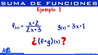 Suma de funciones  Ejemplo 1 [upl. by Sartin753]