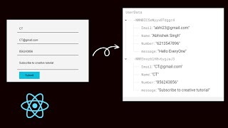 How to store data to firebase database using react JS  save form data to firebase using react JS [upl. by Stilu]