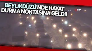 Beylikdüzü’nde Akşam Saatlerinde Başlayan Kar Trafiği Felç Etti Kilometrelerce Araç Kuyruğu Oluştu [upl. by Billy]