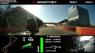 Onboard Porsche 718 Cayman GT4 RS with Manthey Kit at Zolder [upl. by Firahs927]