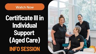 CHC33021  Certificate III in Individual Support Aged care Semester 1 2025 [upl. by Marucci]