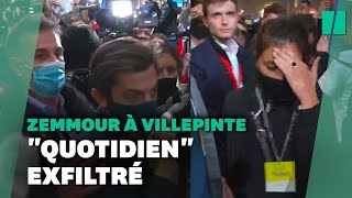 Au meeting de Zemmour léquipe de quotQuotidienquot exfiltrée [upl. by Milas]