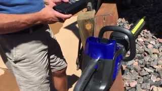 Kobalt Cordless Hedge Trimmer Demonstration [upl. by Ardnikal]