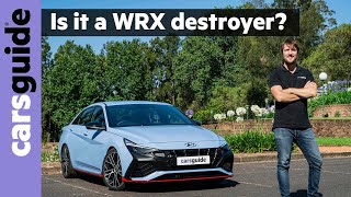 2022 Hyundai i30 N sedan review Is it better than WRX Octavia RS and Golf GTI [upl. by Werdna848]